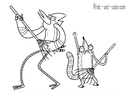 Regular show coloring pages | Print and Color.com