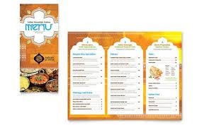 Indian Restaurant Take Out Brochure Template Design Menu Design Template Menu Card Design Restaurant Brochures