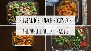 Husband S Lunch Boxes For The Whole Week Part 2 Indian Lunch Box Rec Husband Lunch Lunch Indian Lunch Box