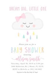 Cloud Baby Shower Invitation Girl Rainbow Baby Shower Invite Etsy Baby Shower Invites For Girl Rainbow Baby Shower Invitations Rainbow Baby Shower