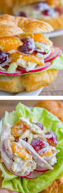 Chicken Salad With Mandarin Oranges From The Food Charlatan A Classic Chicken Salad Recipe With Grapes Mandarin Oranges Almonds Grape Recipes Recipes Food