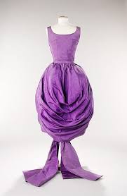 Purple Silk Dress Hubert De Givenchy 1956 Givenchy Mode Histoire De La Mode