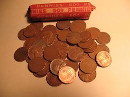Wheat penny values charts hobbylark. Amazon Com Wheat Penny Roll 50 Coins Mixed Years Mints Circulated Good Or Better In Coin Tube Toys Games