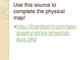 Countries quiz | lizard point quizzes. Physical Map Of Africa