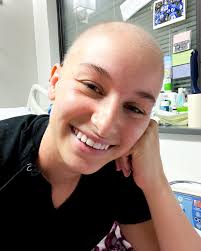 Bald head, strong heart. Leukemia fighters are real heroes ❤️