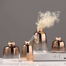 Blue Mountains Cactus Yaasyaas Rose Gold Vase Gold Vases Glass Flower Vases