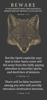 Be Careful Who You Let Lead You Anyone Can Spout On About How They Love Jesus They Can Try To Dress The Part But False Prophets Word Of God Bible Scriptures
