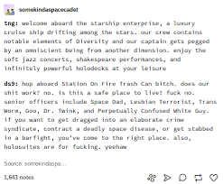 And like home alone with a lot of internet joy and good relationship. Claire Blackshaw No Twitter Perfect Description Of Tng Vs Ds9 Minus The Strange Religious Stuff