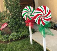 Large Christmas Lollipop Yard Decorations Etsy Christmas Yard Decorations Christmas Lollipops Christmas Yard Art