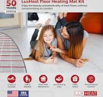 LuxHeat Radiant Floor Heating Mat System with Programmable Thermostat for Sale ☑️