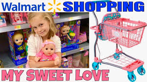 Yay Walmart Trip With Skye My Sweet Love Shopping Cart Unboxing Review Youtube