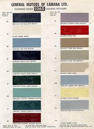 1965 Chevelle Paint Charts And Codes