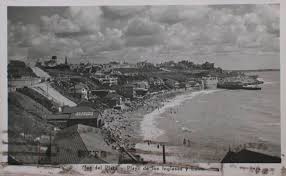 Playa De Los Ingleses Y La Loma Circa 1938 Mardelplata Mar Del Plata Buenos Aires Arquitectura Viaje En El Tiempo