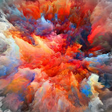 Explosion Of Colors Ipad Wallpaper Iphone Wallpaper Paint Abstract Art Wallpaper