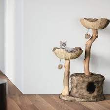 mau cat climbing tower wood cat tower modern cat furniture wooden cat tree unique cat tree scratching post cat furniture cat gifts in 2021 cat climbing tree wooden cat tree