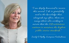 Su intervención es gratuita, sencilla y reservada. Ombudsman O Reilly Awarded University Of Flensburg S Europa Prize Noticias Defensor Del Pueblo Europeo