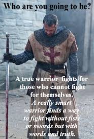 The master replied, it is better to be a warrior in a garden, than a gardener in a war. all true warriors want peace. Quotes On Being A Warrior Quotesgram