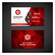 Get best custom business cards online for personal & professional use. Red Business Card Stylish And Classic Magnetic Business Cards In Eleg Free Vector Business Cards Business Cards Vector Templates Free Business Card Templates