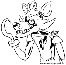 Print Foxy Five Nights At Freddys Fnaf Coloring Pages Fnaf Coloring Pages Super Coloring Pages Coloring Pages