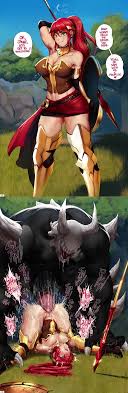 Pyrrha Nikos loses a fight to a grimm (Jlullaby) [RWBY] free hentai porno,  xxx comics, rule34 nude art at HentaiLib.net