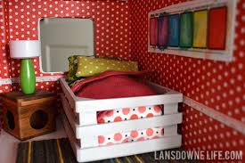Diy Dollhouse Bedroom Furniture Part 5 Of 6 Lansdowne Life Doll Furniture Diy Diy Furniture Bedroom Dollhouse Furniture Bedroom