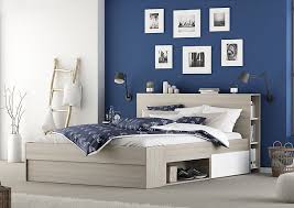 Lit Avec Rangements 140x190 200 Cm Storage Imitation Chene Lit Rangement Lit Lit Avec Rangement Integre