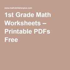Maths book pdf free download: 1st Grade Math Worksheets Printable Pdfs Free Math Worksheets 1st Grade Math Worksheets 1st Grade Math