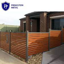 The wooden waney garden fencing panels, also known as overlap or larch lap fence panels, are the uk's most popular fencing panels. Modern Design Wood Grain Aluminum Slat Fencing Powder Coated Privacy Fence Panel Buy Powder Coated Privacy Fence Panel Wood Grain Slat Fencing Powder Coated Privacy Fence Panel Modern Design Wood Grain Aluminum Slat