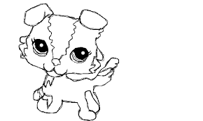 Cute Lps Dog Colouring Pages Dog Coloring Page Super Coloring Pages Lps Drawings