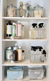 Black or white is the common color to fit your bathroom. Bathroom Organization System That Will Help Stay Organized Cleaning Supplies Organization Bathroom Organisation Linen Closet Organization