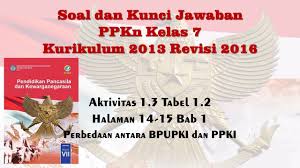 Check spelling or type a new query. Soal Dan Kunci Jawaban Ppkn Kelas 7 Aktivitas 1 3 Tabel 1 2 Perbedaan Antara Bpupki Dan Ppki Youtube