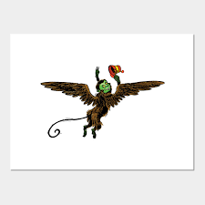 Flying monkey wizard of oz. Wizard Of Oz Flying Monkey Wizard Of Oz Posters And Art Prints Teepublic Uk