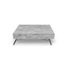 Nous vous proposons des tables basses design en bois, en verre ou en métal pour s'accorder au mieux avec votre pièce à vivre. Table Basse Relevable Sundance Effet Beton