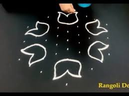 Creative Flower Rangoli Designs 9 X 5 Dots Muggulu 9 Pulli Kolam Chukkala Muggulu Youtube Mehndi Designs