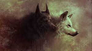 Siyah Ve Beyaz Kurt Fantastik Duvar Kagidi 3 Boyutlu Fantastik Duvar Kagitlari Resimleri Wolf Background Wolf Artwork Wolf Wallpaper