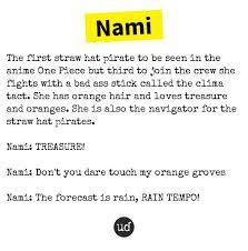 Urban Dictionary On Twitter Nami The First Straw Hat Pirate To Be Seen In The Anime One Piece B Https T Co 34lrhkxxhg