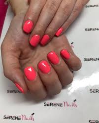 Serene Nails Salon Barbados On Instagram Coral Pink Prevails In This Summery Nail Look Followme Instalike Follow Fol Summery Nails Nails Coral Pink