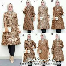 Tanah seratus no.15 rt.05/rw.11 kelurahan sudimara jaya, kecamatan ciledug. Couple Tunik Sogan Serut Genes Apsari Batik Modern Midi Sarimbit Kerja Seragam Kantor Shopee Indonesia