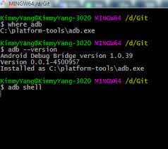 Git bash is an application for microsoft windows environments which provides an emulation layer for a git command line experience. Running Adb Shell Has No Response On Git Bash Stack Overflow