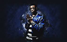 If you do a quick google search on the word gimmick you should find the following definition: Download Wallpapers A Boogie Wit Da Hoodie Artist Julius Dubose A Boogie American Rapper Portrait Blue Stone Background Creative Art For Desktop Free Pictures For Desktop Free