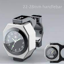 Motorcycle Motocross Motorbike Waterproof Temperature Luminous Universal Handlebar Mount Clock Motorcycle Watch Thermometer Motorcycle Diy Handlebar Motorcycle
