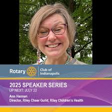 Join us tomorrow at noon to hear from Ann Hannan, Director of the Riley  Cheer Guild and Gift Shops at Riley Children's Health. For over a century,  the Guild has uplifted patients