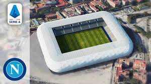The stadium is on the outskirts of the city and can be reached by the no 7 or 8 buses, underground train line 6 at the mostra stop or by train at the napoli campi flegrei station. New Stadium Of Napoli Serie A Future Stadiums Youtube