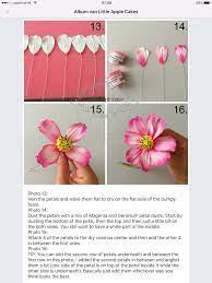 Cosmos Tutorial Flower Tutorial Fondant Flower Tutorial Sugar Flowers Tutorial
