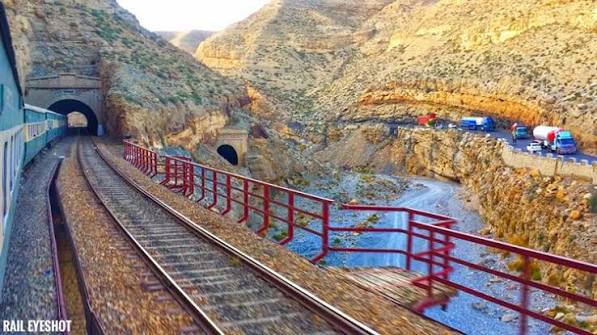 Picturesque A breathtaking view of the iconic Bolan Pass (Sibi - Quetta Section) 📍Cascade Tunnel, Bolan Pass, Balochistan🇵🇰 ©️Rail Eyeshot📸 #BeautyWithPakistanRailways #Bolan #Cascade #Nature #Highway #Pakistan #explore #discover #adventure #journey