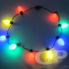 Large Christmas Bulb Light Necklaces Multi Color Christmas Bulbs Christmas Light Necklace Christmas Light Bulbs