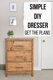 Easy 3 Drawer Diy Dresser Easy Diy Dresser Diy Dresser Plans Diy Dresser
