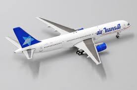 The airline is owned and operated by transat a.t. Scalemodelstore Com Jc Wings 1 400 Xx4207 Air Transat Boeing 757 200