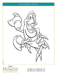 If your princess is obsessed too then you have landed on right place! Little Mermaid Sebastian Coloring Page Mama Likes This