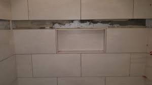 Create a sophisticated bathroom space with unparalleled ease and speed. How To Build A Recessed Shampoo Shelf Diytileguy